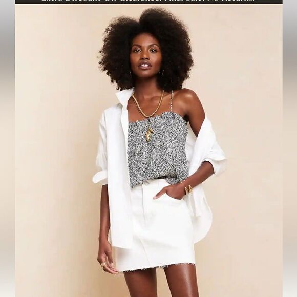 BANANA REPUBLIC PLEATED CAMISOLE  - Picture 2 of 10